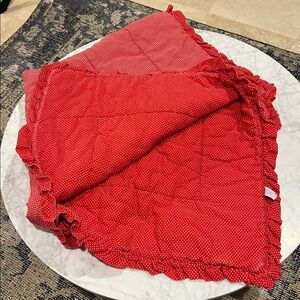 Glenna Jane Reversible Crib Blanket.